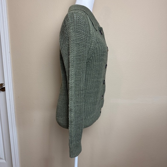 Garnet Hill Maren Linen & Organic Cotton Cardigan Size Small - Picture 5 of 10